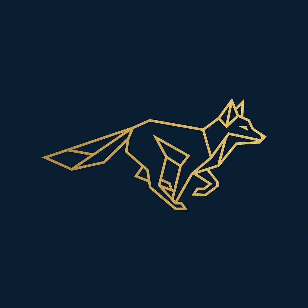 Minimalist Geometric Fox Logo