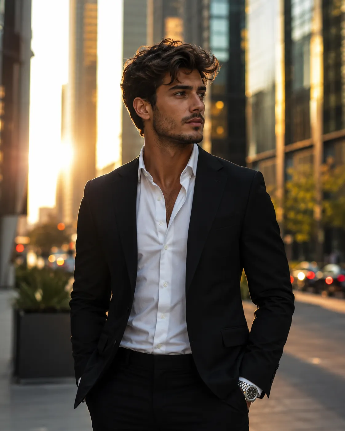 Cinematic Luxury Editorial Portrait of a 26-Year-Old Man
