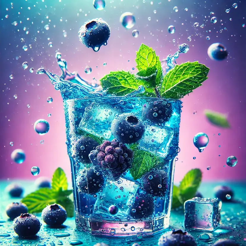 Blueberry and Mint Water
