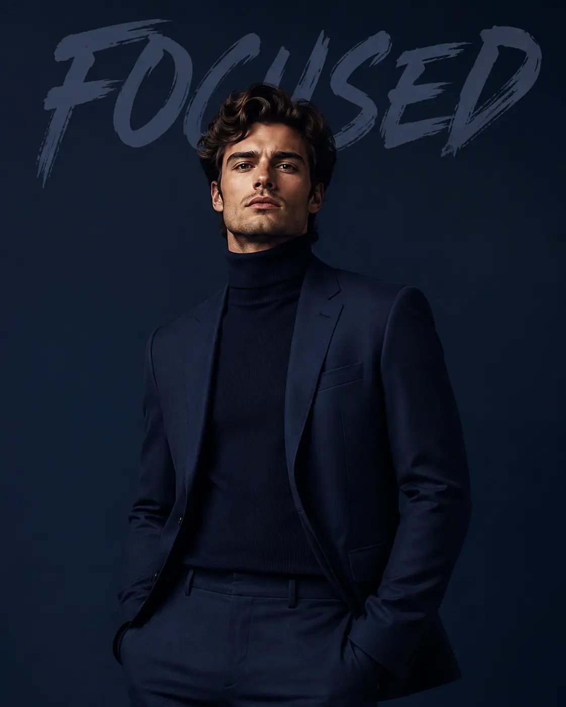 Minimalist fashion campaign with typography