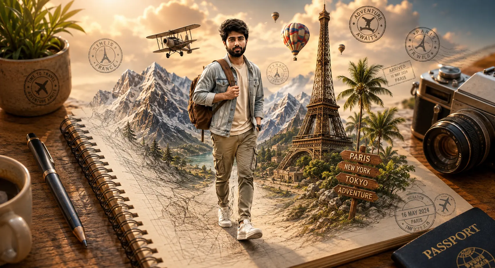 Sketch to Reality Travel Notebook