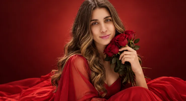 Romantic Red Portrait